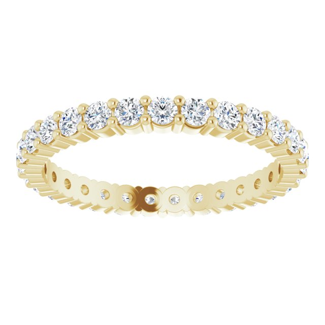 0.87 ct. Round Diamond Delicate Eternity Band-VIRABYANI